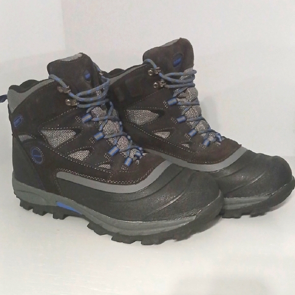 Khombu Men's Black and Gray waterproof  Boots, Sz 12, pre-owned excellent condit - Picture 1 of 9